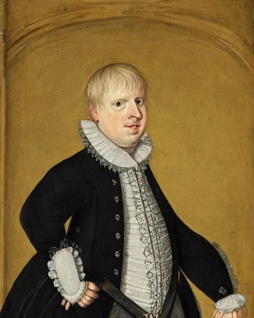 Prompt: a 1 6 0 0 s portrait of boris johnson