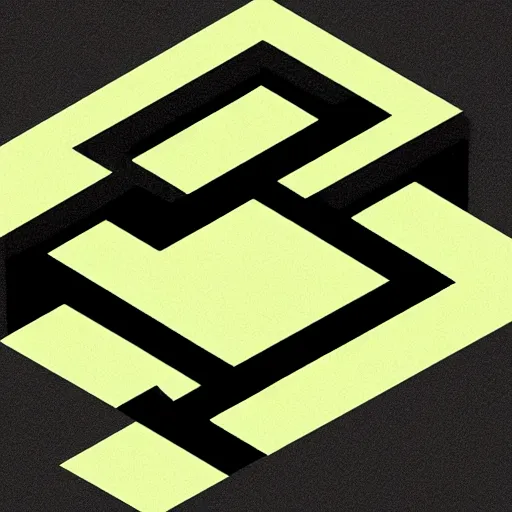 Prompt: isometric optical illusion