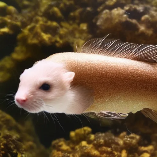 Image similar to A fusion of a fish and a ferret