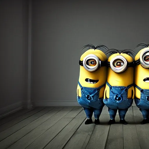 Minions living in an insane asylum, creepy photo, | Stable Diffusion ...