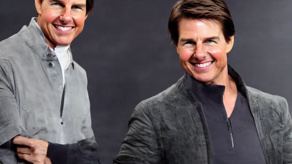 Image similar to A studio photo of Tom Cruise