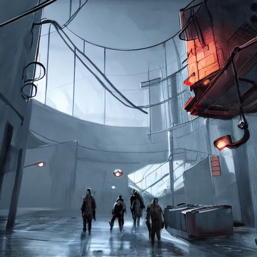 Image similar to Detailed Concept Art for Half Life 3.