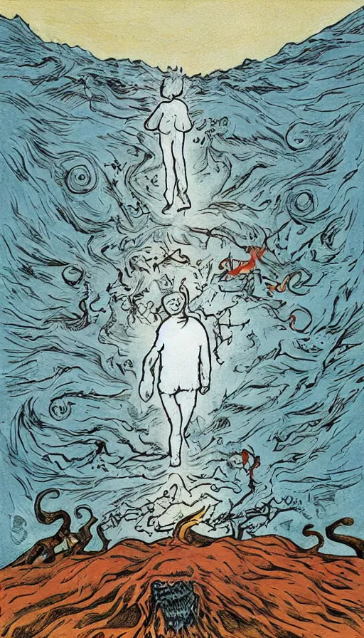 Image similar to the end of the world, by schizophrenia patient