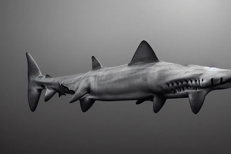 Image similar to a land shark, hyper realistic photography