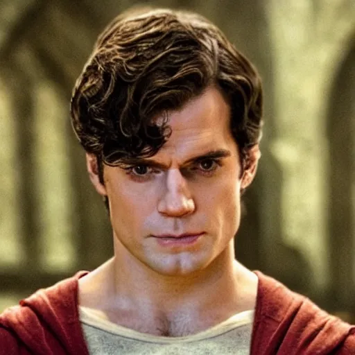 Prompt: Henry Cavill as Harry potter