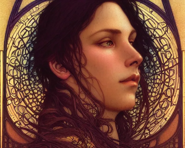 Image similar to photography of carlos schwabe, deep focus, d & d, fantasy, intricate, elegant, highly detailed, digital painting, artstation, concept art, matte, sharp focus, illustration, hearthstone, art by artgerm and greg rutkowski and alphonse mucha