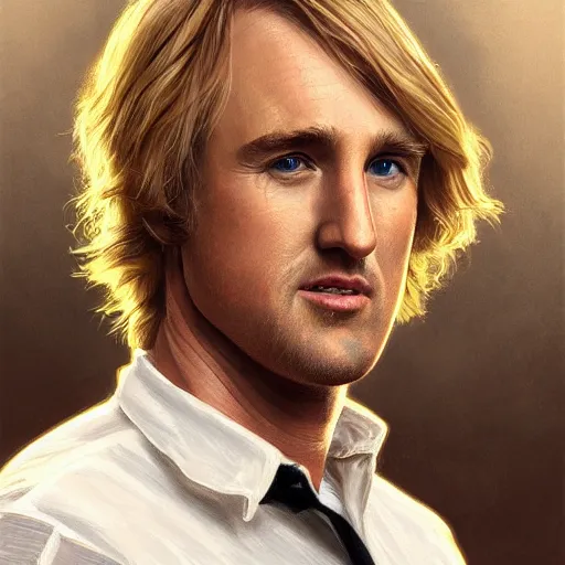 Image similar to owen wilson portrait, intricate, highly detailed, digital painting, artstation, concept art, smooth, sharp focus, illustration, unreal engine 5, 8 k, art by artgerm and greg rutkowski and alphonse mucha