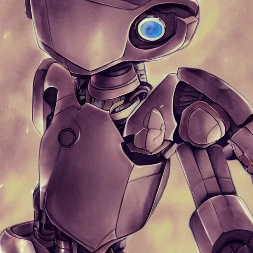 Image similar to a broken robot fixing itself, anime, pencil lines, light watercolour painting, pale sky, beautiful artwork, anime screenshot, tokyo