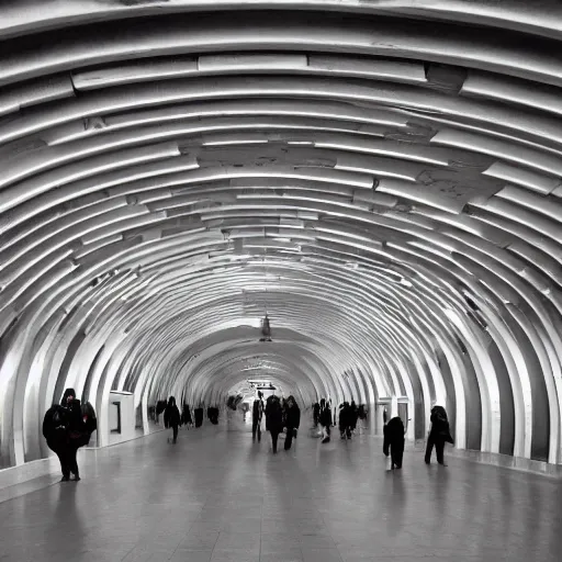 Image similar to union square 14th st subway station designed by Zaha Hadid