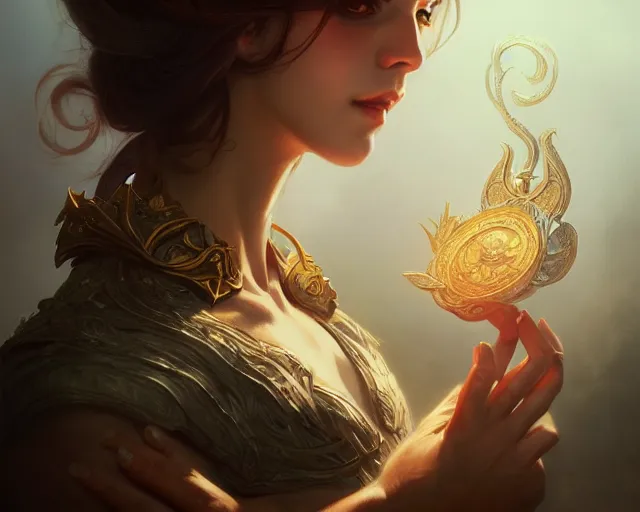 Image similar to photography of teresa ramos, deep focus, d & d, fantasy, intricate, elegant, highly detailed, digital painting, artstation, concept art, matte, sharp focus, illustration, hearthstone, art by artgerm and greg rutkowski and alphonse mucha