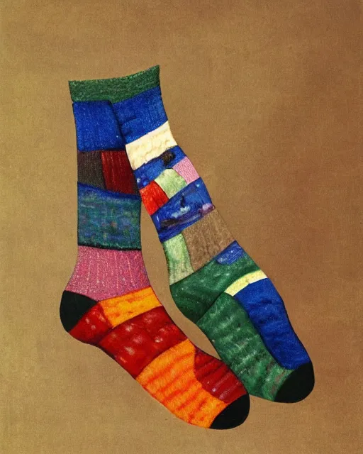 Prompt: A sock full of Marbles, photorealistic