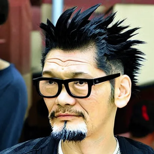 Hideaki Anno Mohawk Hairstyle Sunglasses Stable Diffusion Openart
