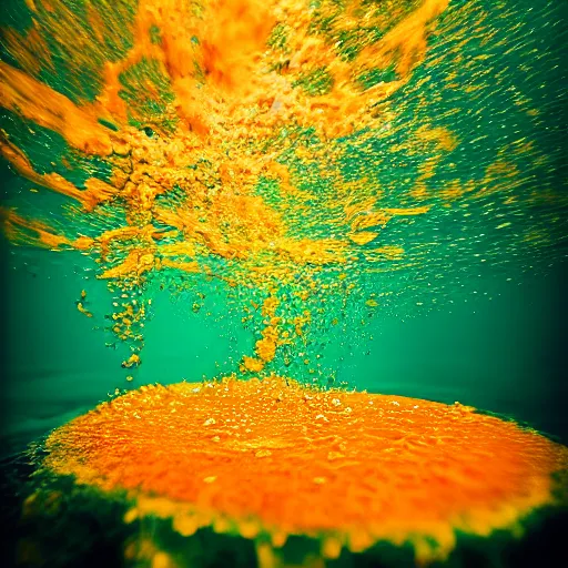 Image similar to orange, splash underwater! photoshop edit, golden ratio