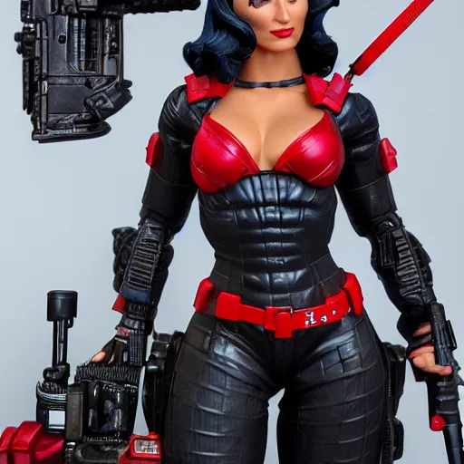 Image similar to the baroness from hasbro g. i joe, 8 k hyperdetailed, photo realistic