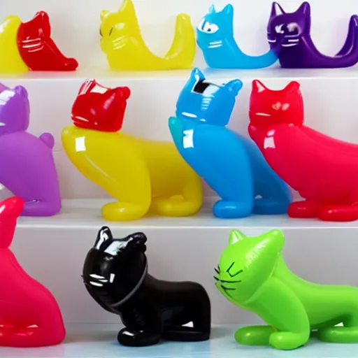 Prompt: balloon cat, inflatable cat, rubber cat, latex cat, vinyl cat, plastic cat, elastic cat