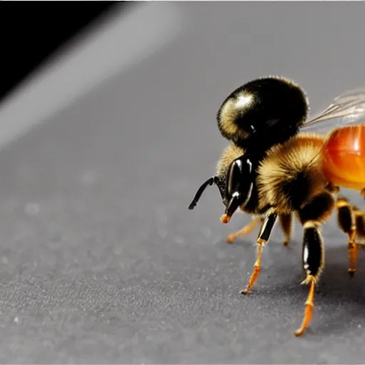 Prompt: Amber heard physically unknowingly steps on a tiny bee, photorealism, fake