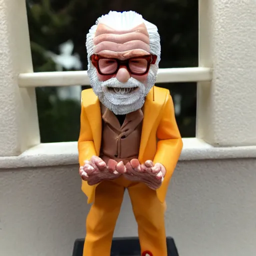 Prompt: grandpa action figure,