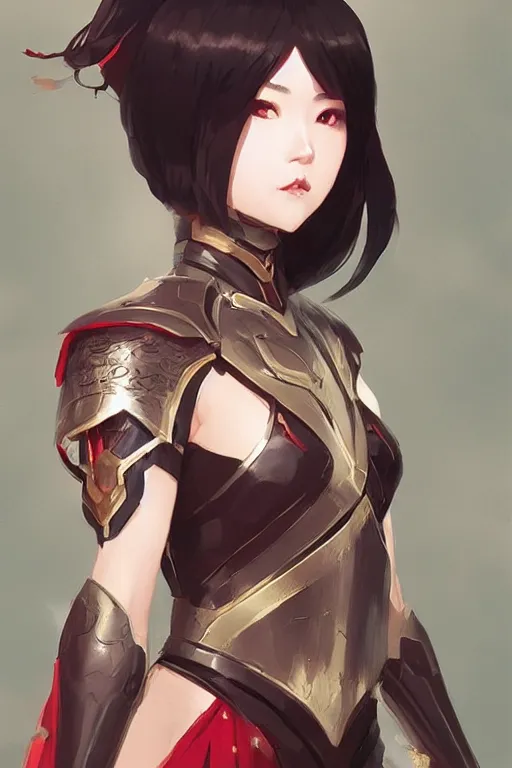 Prompt: Gorgeous armor chinese princess by ilya kuvshinov, krenz cushart, Greg Rutkowski, trending on artstation