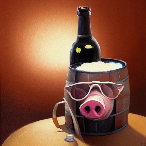 Oil Painting Of A Pig Wearing Sunglasses And A Mug Of Stable   2431c7ec4568cb492f67568059ad034d67d14532 2000x2000.webp