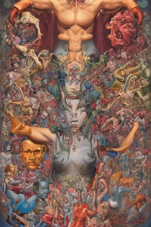 Image similar to by james jean, by mark ryden, by frank frazetta, by alex grey, by greg rutkowksi