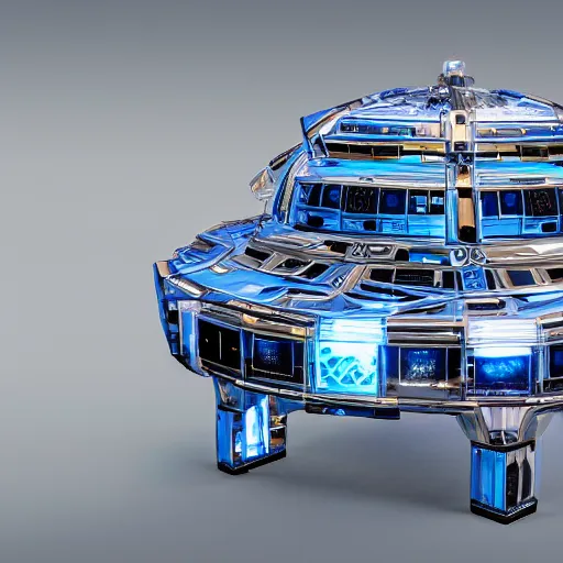 Image similar to photo of the Dream Bot Mothership, 4k, highly detailed, ultra hd
