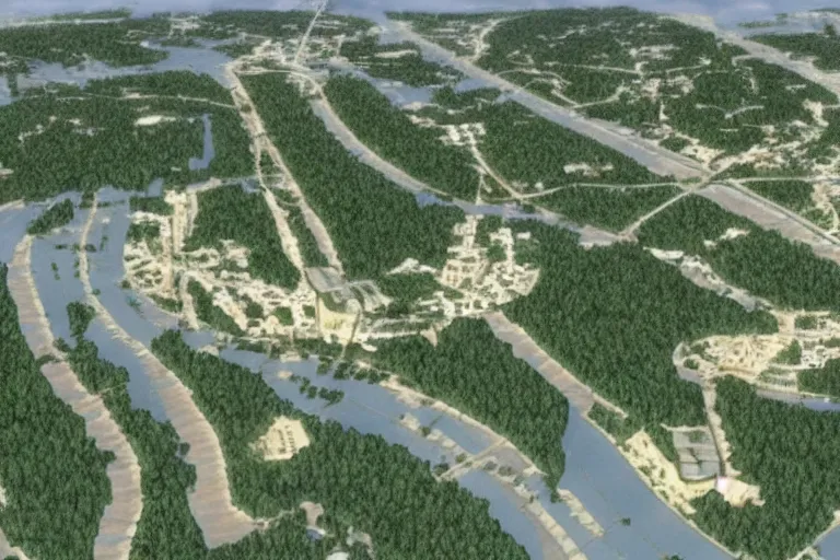 Image similar to the future capital city of liberland