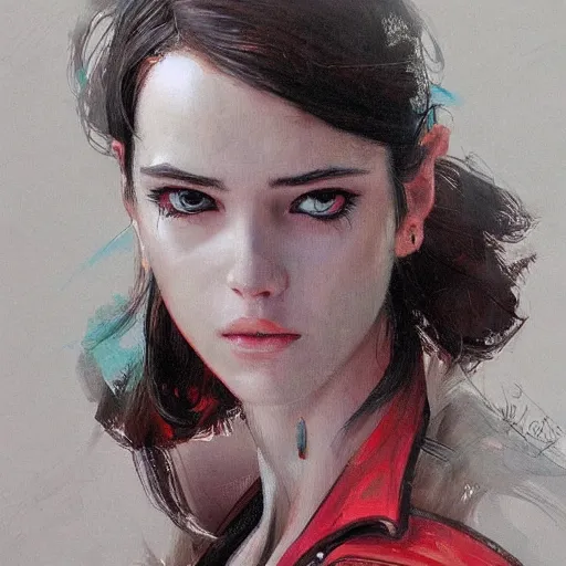 Prompt: a beautiful masterpiece painting of a heroine by juan gimenez, award winning, trending on artstation,
