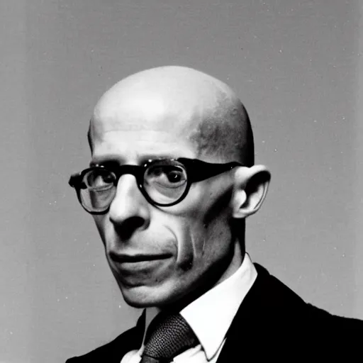 Image similar to photograph of Michel Foucault taking LSD