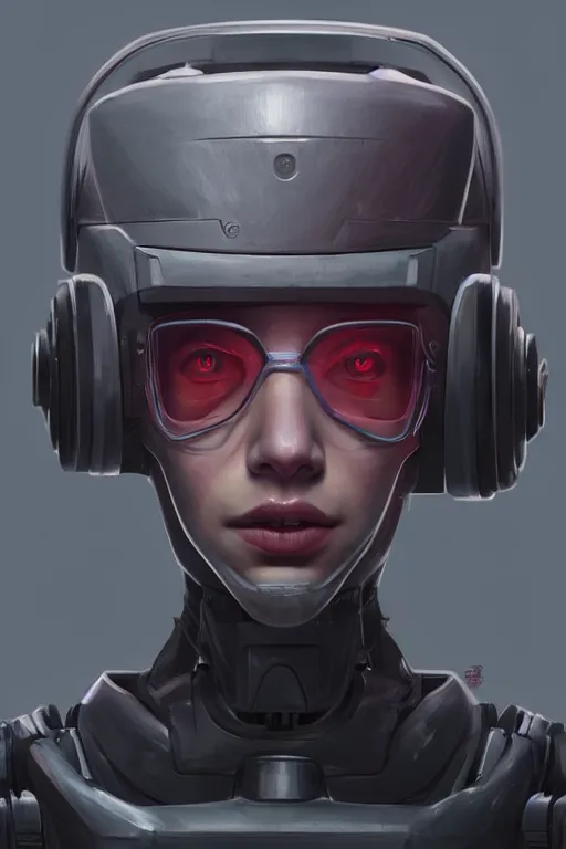 Image similar to portrait of a teen robot, dystopian, sci-fi, digital painting, minimal, boston dynamics, artstation, bat, concept art, smooth, sharp focus, illustration, chiaroscuro lighting, incredible art by Stanley Artgerm Lau and simon stalenhag