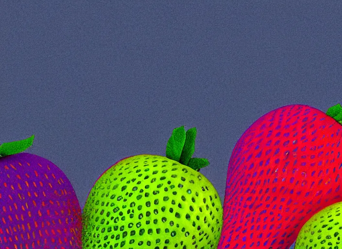 Image similar to ( ( dither ) ), editorial illustration strawberries blueberries sliced kiwi sliced lemon inside a clear drinking bottle, ( ( isometric ) ), modern art deco, ( ( mads berg ) ), karolis strautniekas, stippled light, fog, fine texture, dynamic composition, matte print, ( ( unreal engine ) ), surrealism, colorful