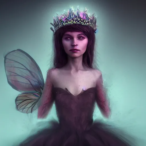 Image similar to queen of the faeries, ultra real, trending on ArtStation