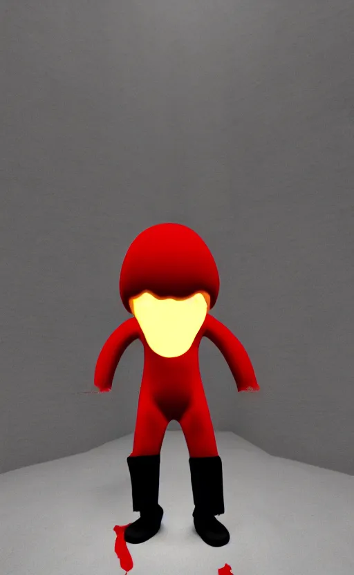 Image similar to super super super epic cinematic shot of SCP-096 shy guy, scp foundation, movie jumpscare, 8k scene, very bloody, ++++++ super super super dynamic action, dynamic lighting, dynamic shaders, dark room, amazing quality