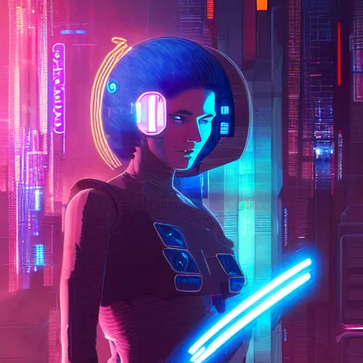 Image similar to a cyberpunk netrunner surrounded by a glowing computer interface, centered in the frame, cyberpunk concept art by Jean Giraud and josan gonzales, digital art, highly detailed, intricate, sci-fi, sharp focus, Trending on Artstation HQ, deviantart, 4K UHD image