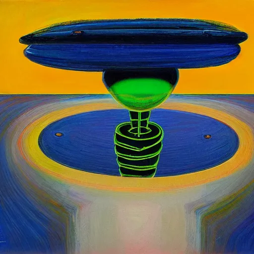 Image similar to alien by wayne thiebaud