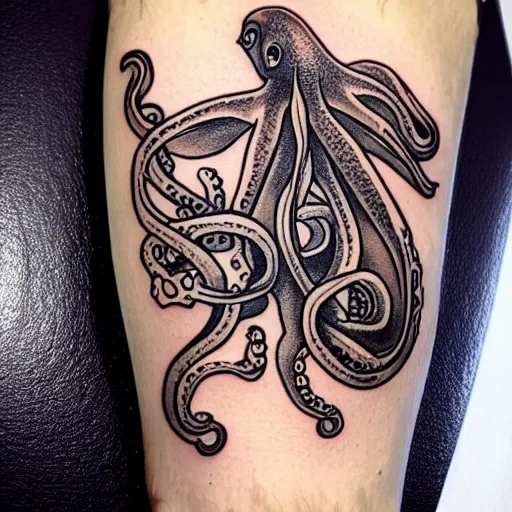 octopus attacking ship tattoo meaning