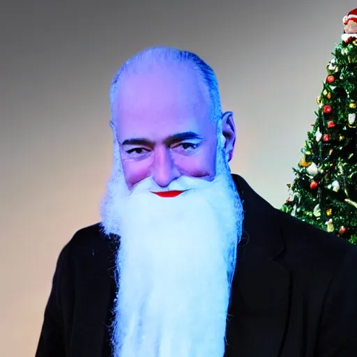 Prompt: santa jeffrey bezos fusion