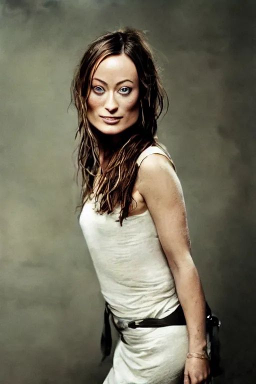 Prompt: Candid portrait photograph of Olivia Wilde, taken by Annie Leibovitz