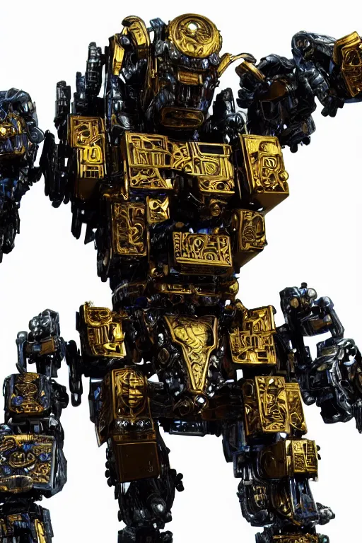 Image similar to a intricate ornate boxing humanoid mecha, punk, by war robots, real steel ( 2 0 1 1 ), westworld and pacific rim movie and ps 5 game machine warrior 5, cryengine, frostbite 3 engine, blue and yellow scheme, sharp focus, 8 k, high definition, insanely detailed, soft lighting, smooth face