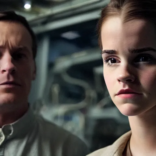 Image similar to still shot of interstellar featuring young emma watson