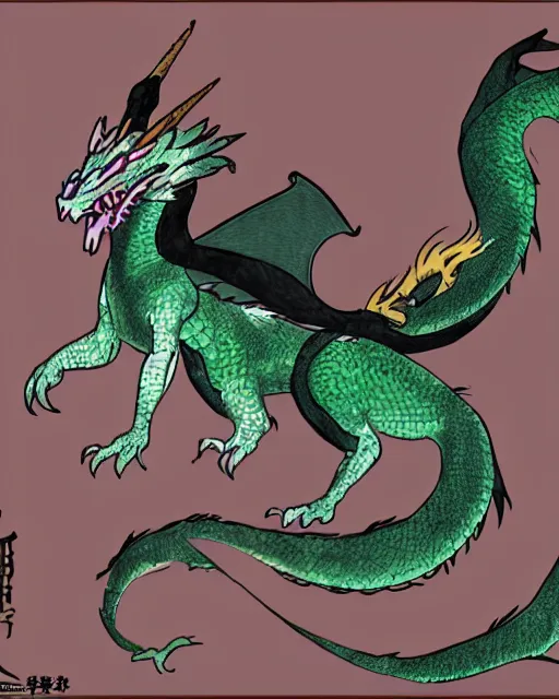 Image similar to haku as a dragon from spirit away