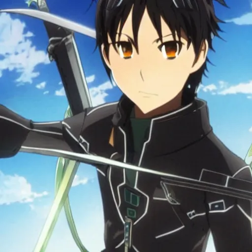 Image similar to Remi Malek as Kirito in Sword Art Online Movie Adaptation