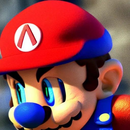 Image similar to A realistic image of Super Mario's hat in a museum, ultra high detail, 8k.