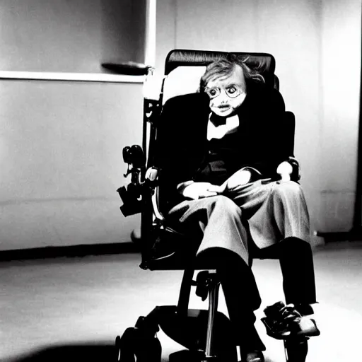 Prompt: stephen hawking as the joker