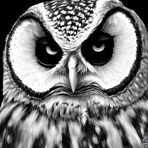Prompt: owl by aj fosik