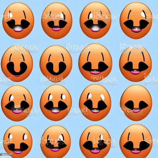Prompt: sad facial expression emoji vector art on a white background, 4K