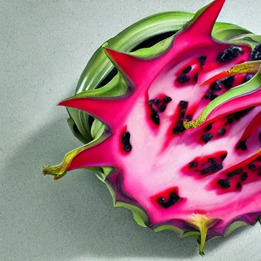 Prompt: chinese dragon fruit
