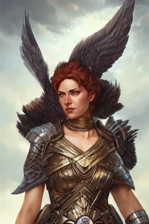 Image similar to amazon valkyrie athena, d & d, fantasy, portrait, highly detailed, headshot, digital painting, trending on artstation, concept art, sharp focus, illustration, art by artgerm and greg rutkowski and magali villeneuve