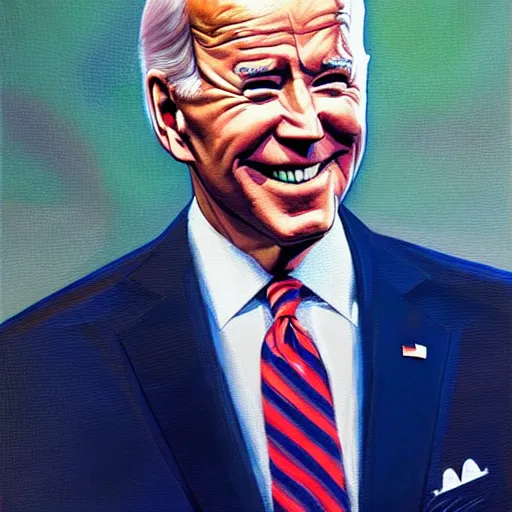 Image similar to Joe Biden can't remember, artwork by Ivan Seal, 8k, oil painting, high definition, highly detailed