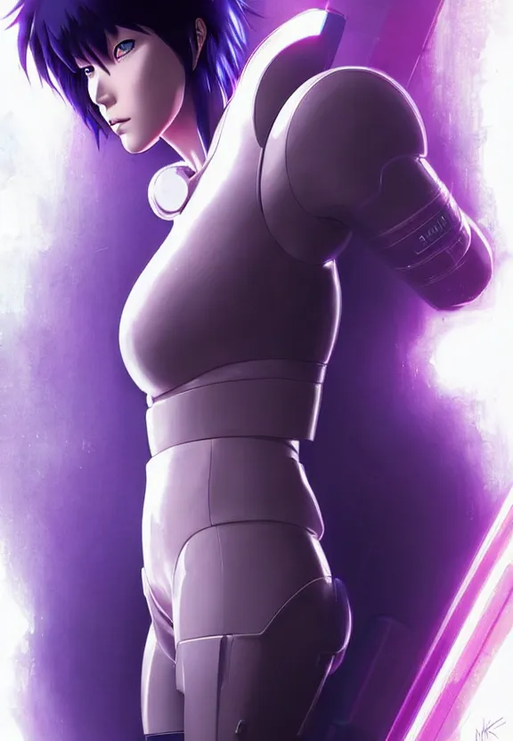 Prompt: a fullbody portrait of motoko kusanagi ghost in the shell, finely detailed features : : gits sac twenty forty five netflix : : by ilya kuvshinov, rossdraws, artgerm, sola digital arts, production ig, volumetric lighting, anti aliasing, raytracing : :