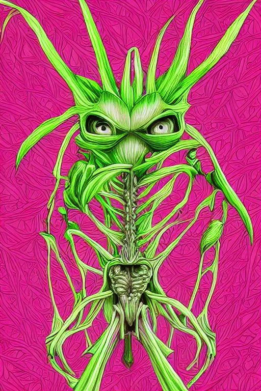 Image similar to radish humanoid, symmetrical, highly detailed, digital art, sharp focus, trending on art station, anime art style